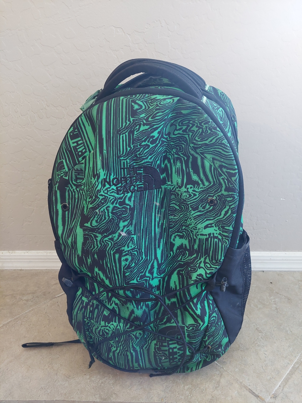 The North Face Men’s Green Patterned Backpack